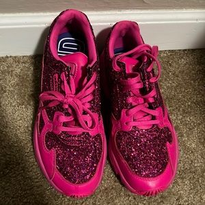 Sparkly Hot Pink Glitter Adidas Falcon